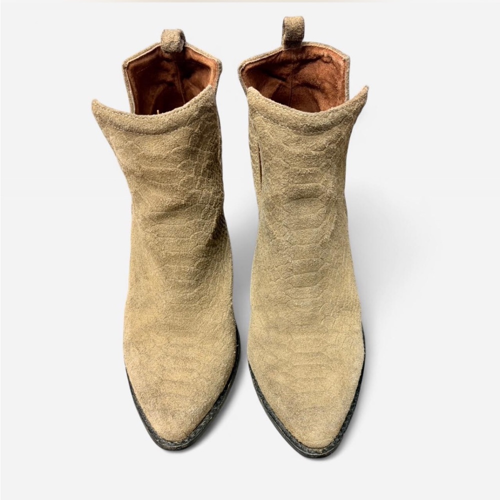 Jeffrey Campbell Crown Tan Ankle Booties